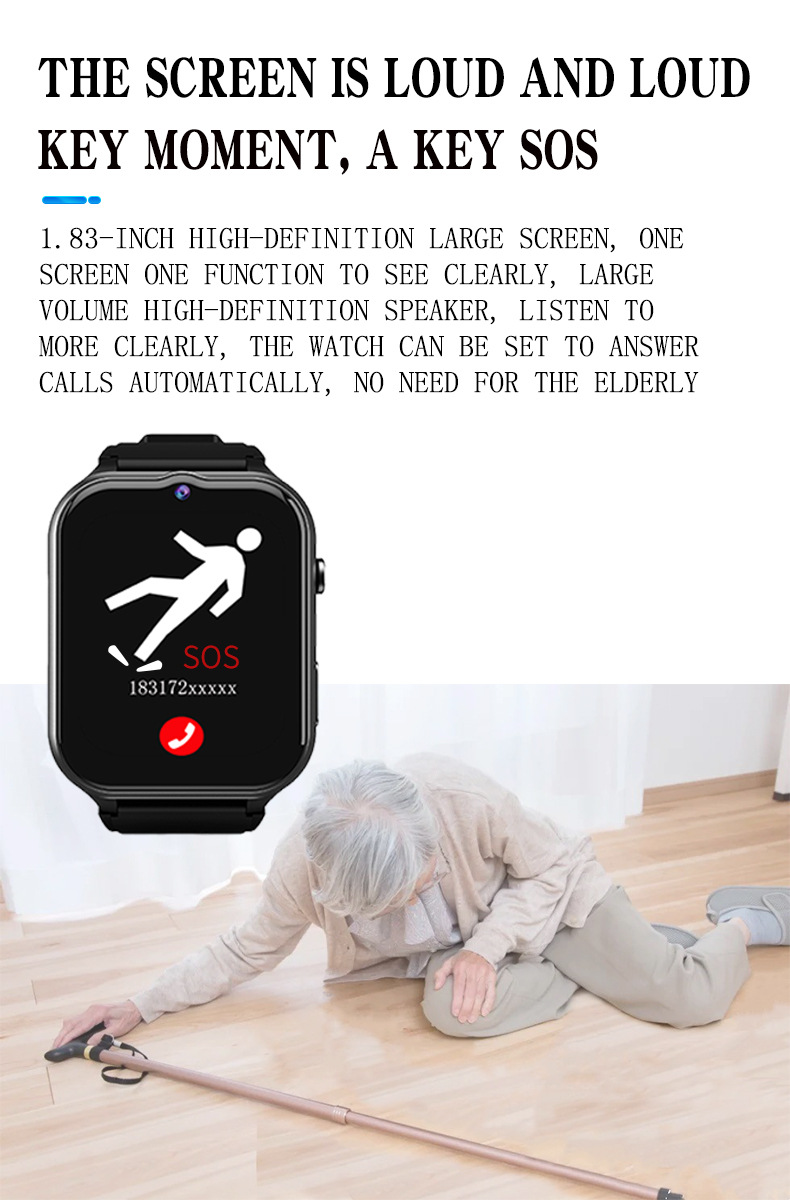 Elderly Smart Watch For Senior - Fall Detection Watch recensione e prezzo