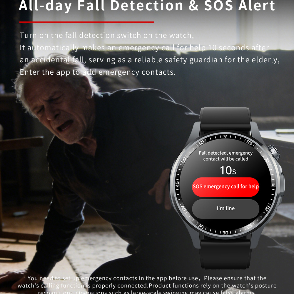Men Smart Watch Ultra HD Scree - Fall Detection Watch recensione e prezzo