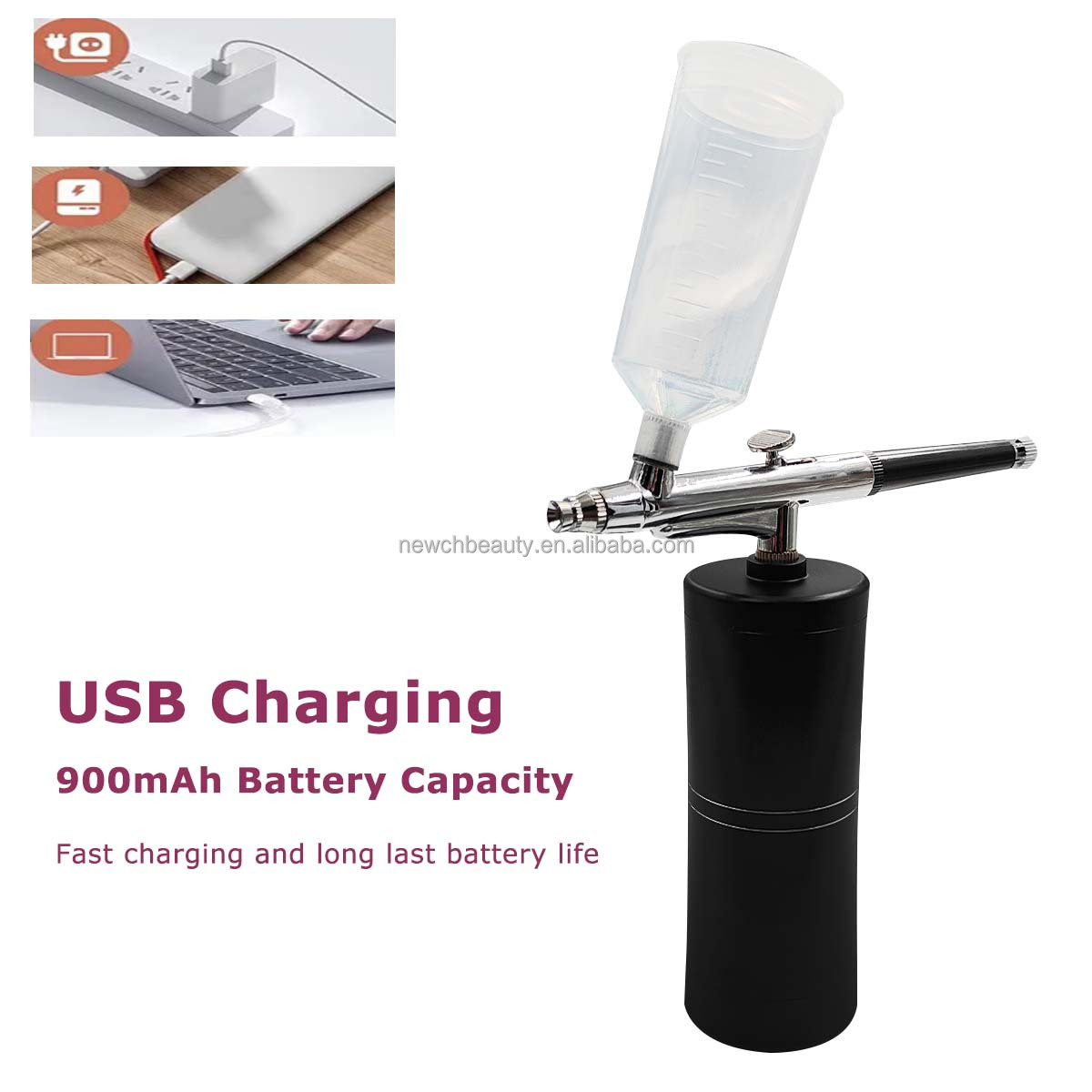 Cordless Airbrush Kit with Com - Galvanic Skin Sensor recensione e prezzo