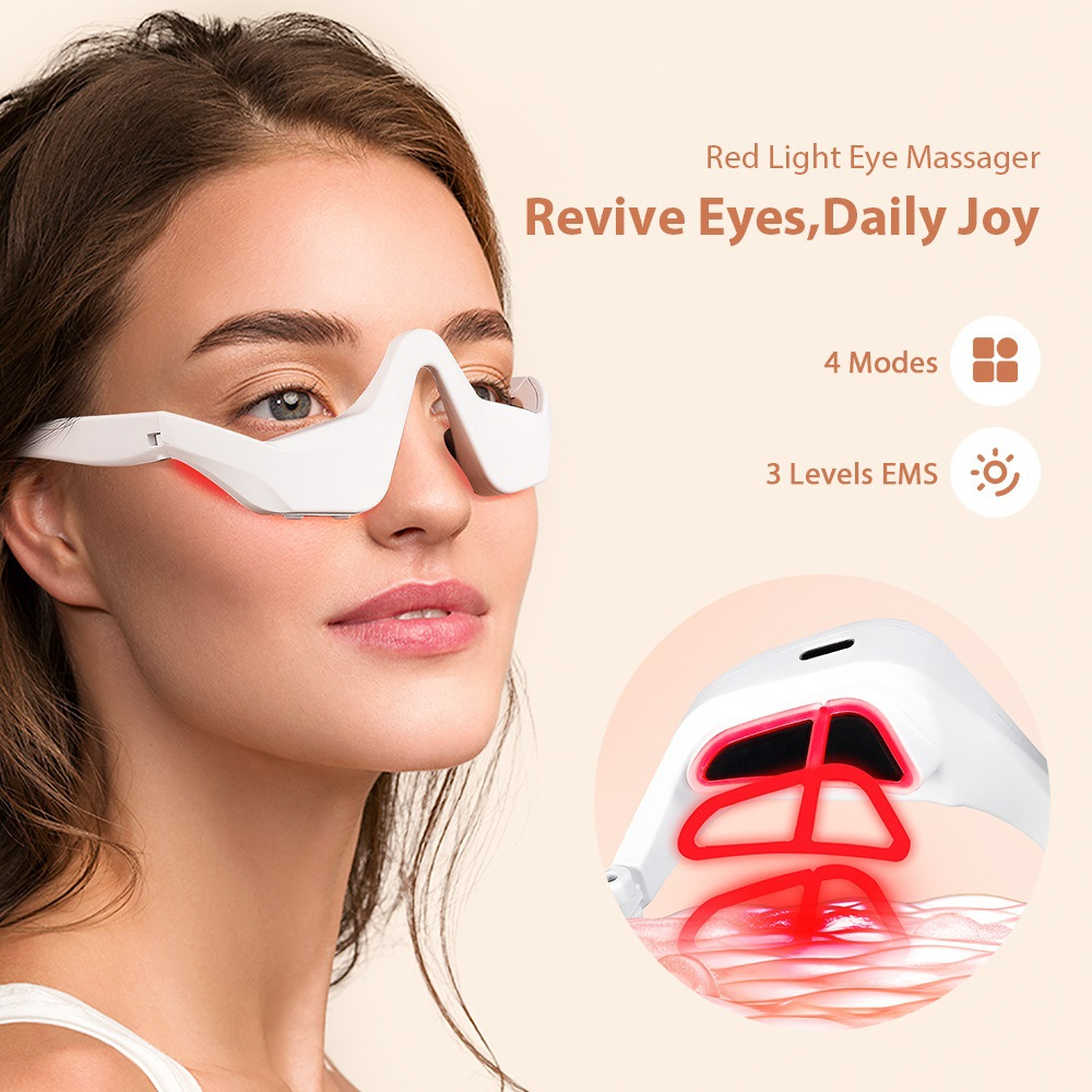 Eye Massager Under Eye Red Lig - Light Therapy Glasses recensione e prezzo
