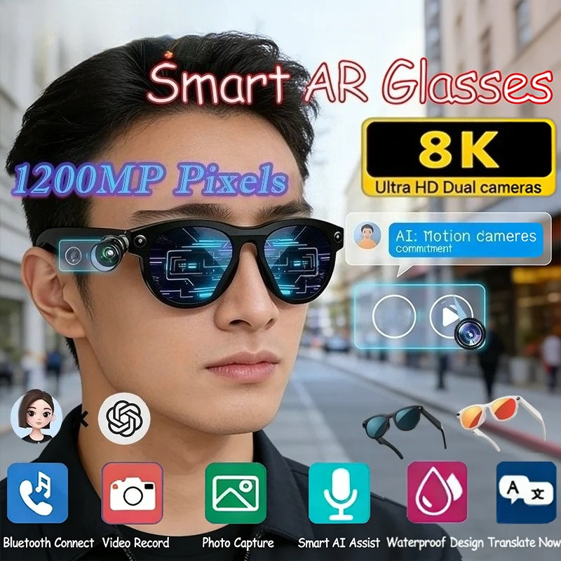 8KHD Smart AI Glasses Color Ch - Smart Glasses Lens recensione e prezzo