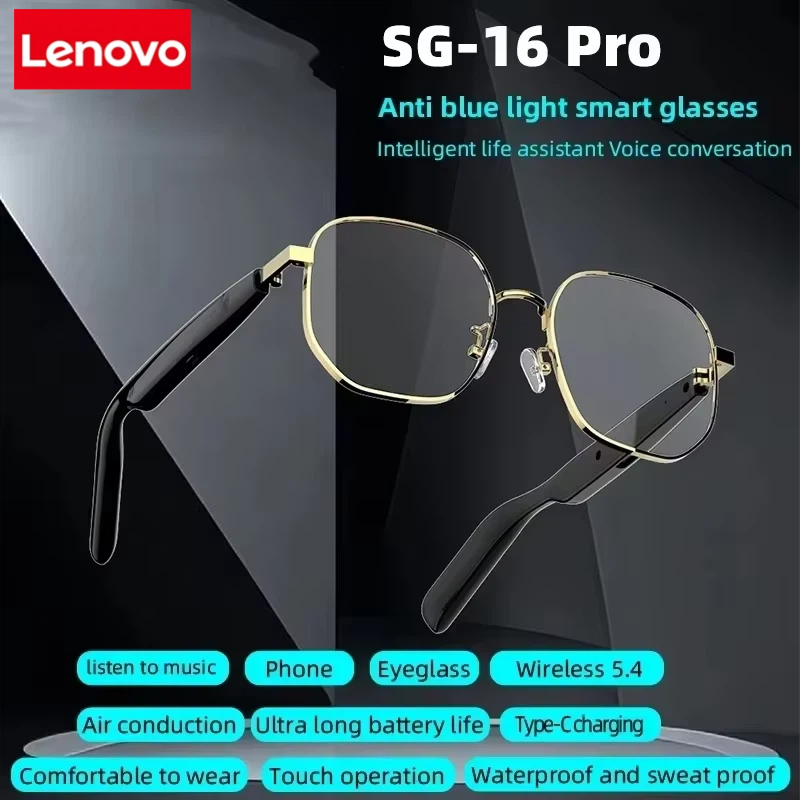Lenovo New SG-16 Pro Smart Aud - Smart Glasses Lens recensione e prezzo