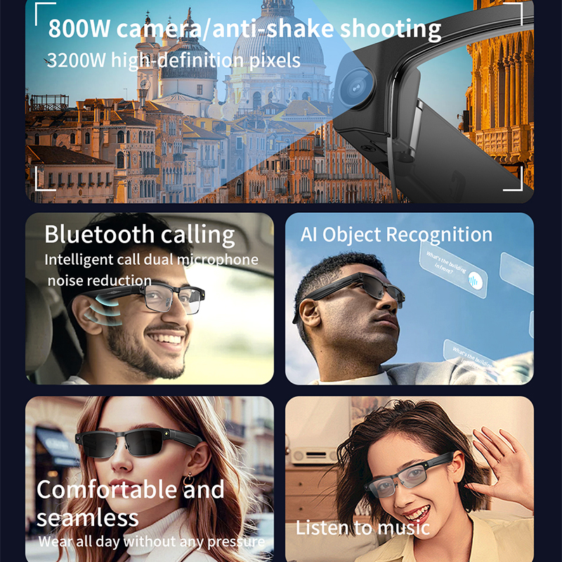 2026 New Al Smart Glasses 800W - Smart Glasses Lens recensione e prezzo
