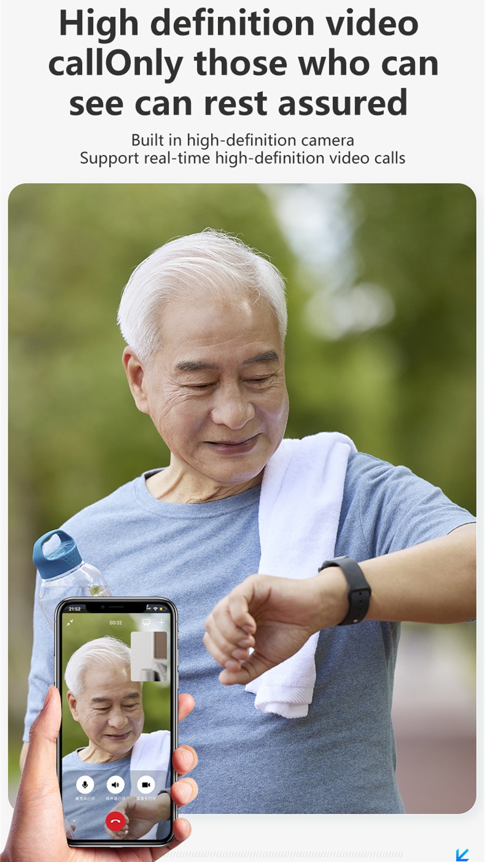 Elderly Smart Watch For Senior - Fall Detection Watch recensione e prezzo