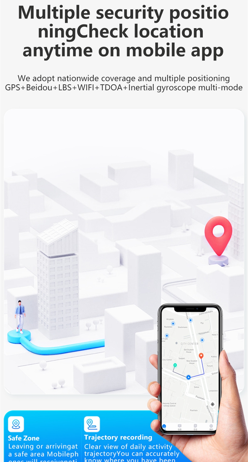 GPS Positioning Fall Detection - Fall Detection Watch recensione e prezzo