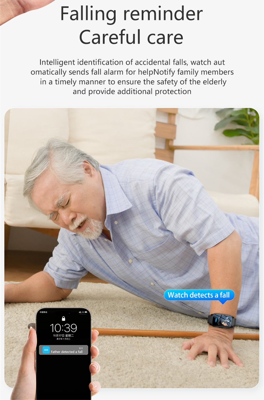 GPS Positioning Fall Detection - Fall Detection Watch recensione e prezzo