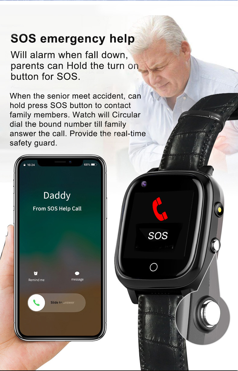Elderly Smart Watch For Old Pe - Fall Detection Watch recensione e prezzo
