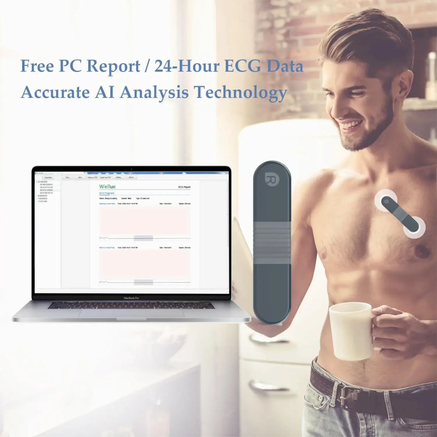 Wireless Bluetooth Dynamic Rec - Ecg Patch Monitor recensione e prezzo