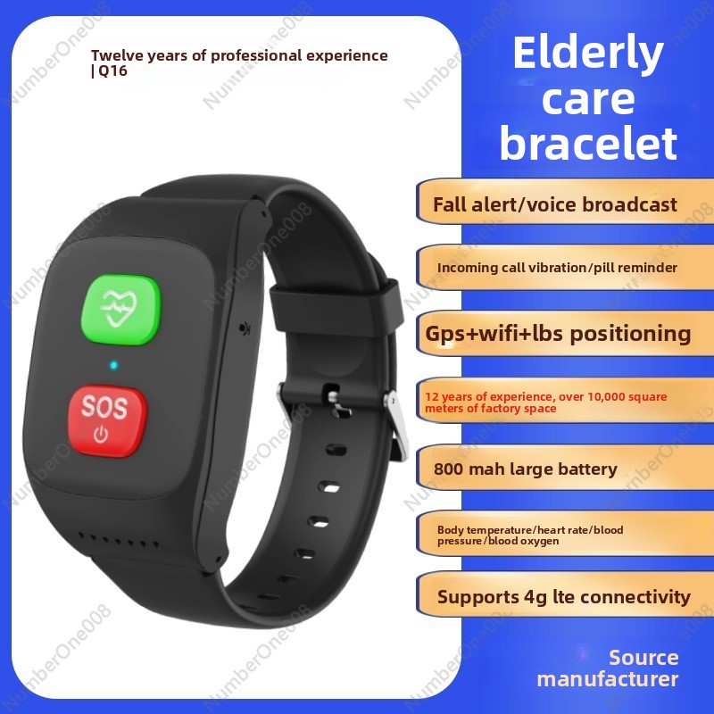 4G Smart Watch for Elderly, GP - Fall Detection Watch recensione e prezzo