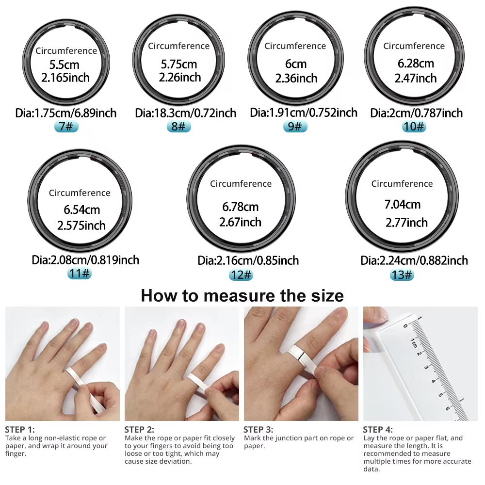 Smart Ring with Charging Case, - Temperature Ring Skin recensione e prezzo