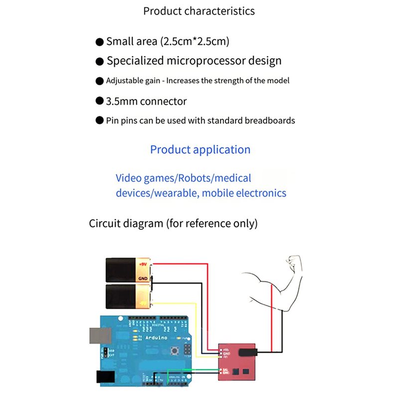 B50B-3X Muscle Electrical Sens - Muscle Sensor Emg recensione e prezzo