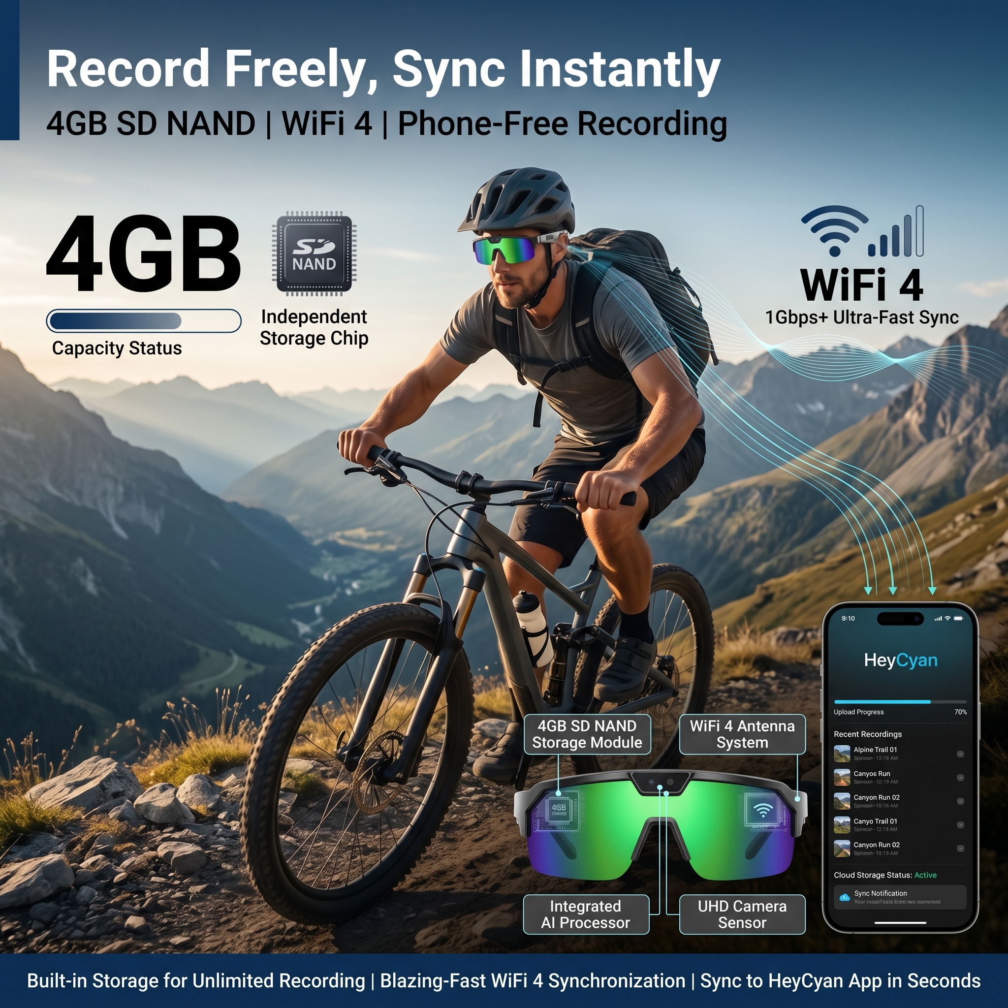 Smart Glasses with 4K HD Anti- - Smart Glasses Lens recensione e prezzo