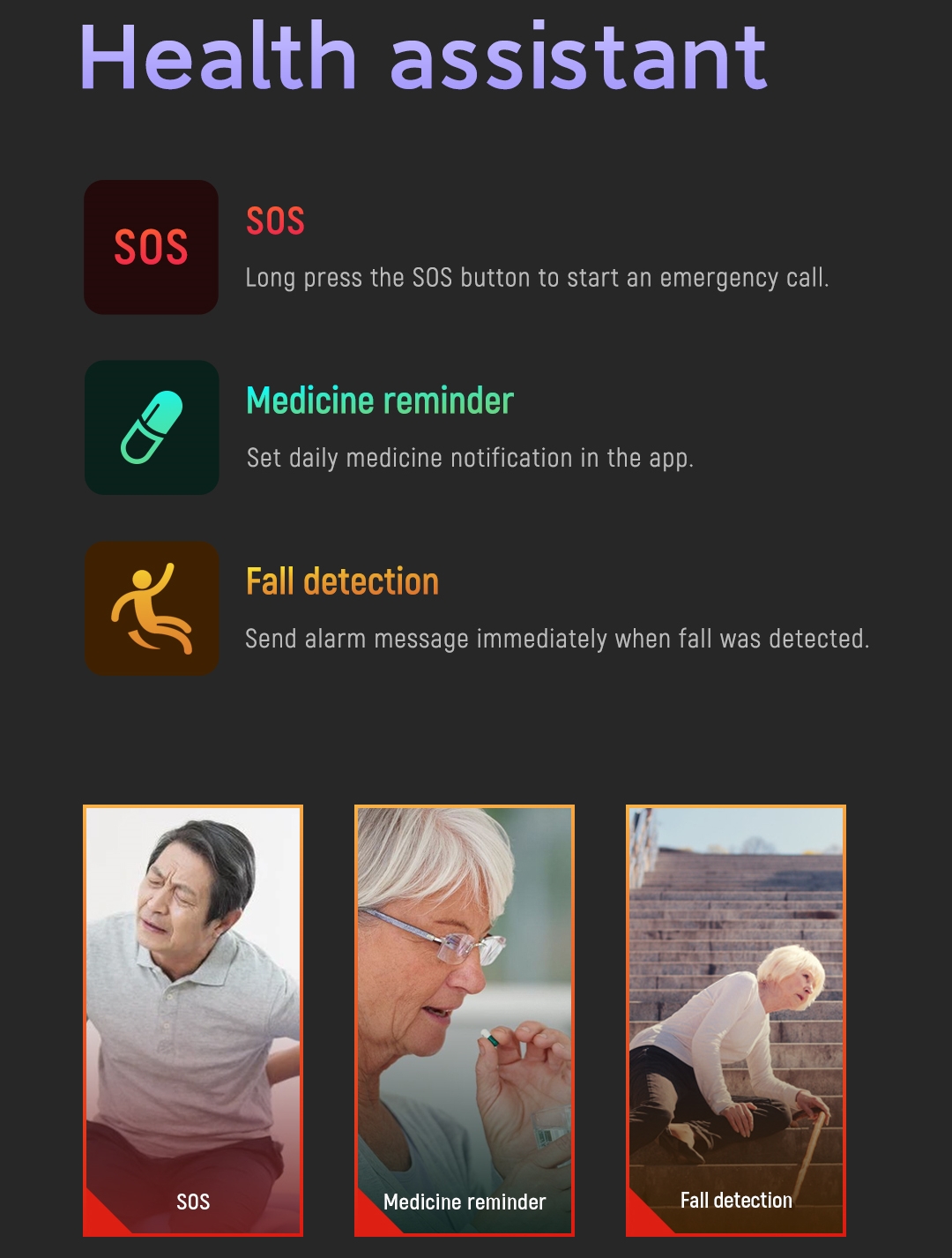 Fall Detection Smart Watch For - Fall Detection Watch recensione e prezzo